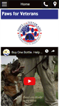 Mobile Screenshot of pawsforveterans.com