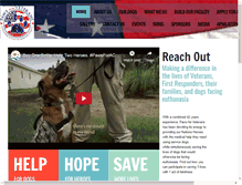 Tablet Screenshot of pawsforveterans.com